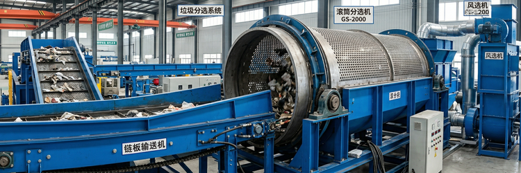 陳腐垃圾分揀處理設備生產線